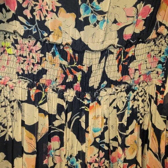 Love Sam Dark Wonder Bohemian Floral Maxi Dress Size Small - Picture 13 of 15